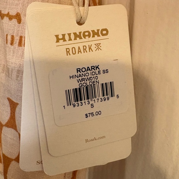 NWT Roark x Hinano Hawaiian Girl Tribal Collab Idle Golden Top Short Set Small - Picture 6 of 11